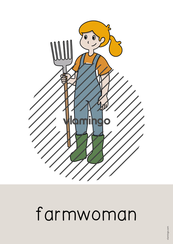 de englisch farm word and picture cards 060