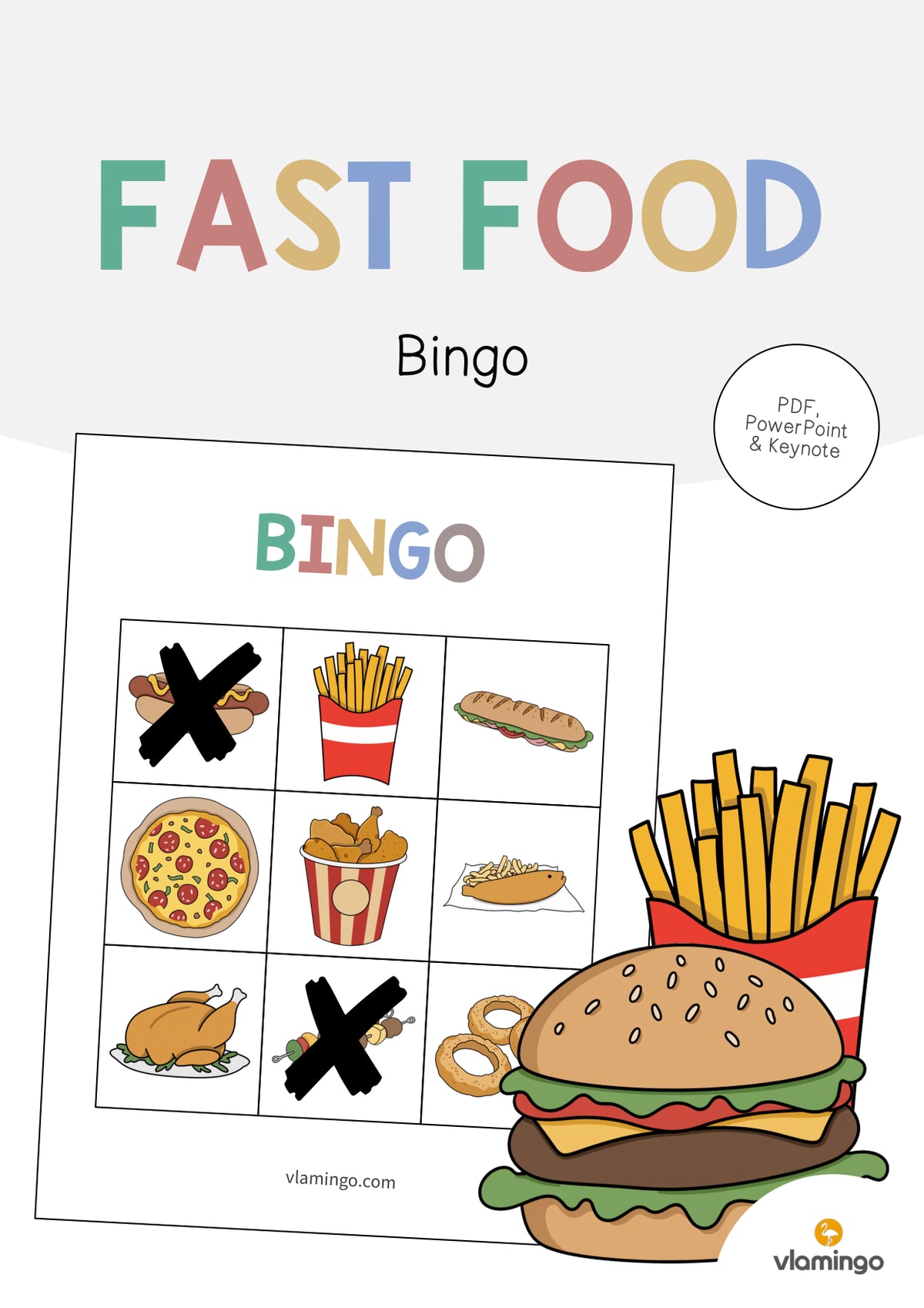 de englisch fast food bingo 001