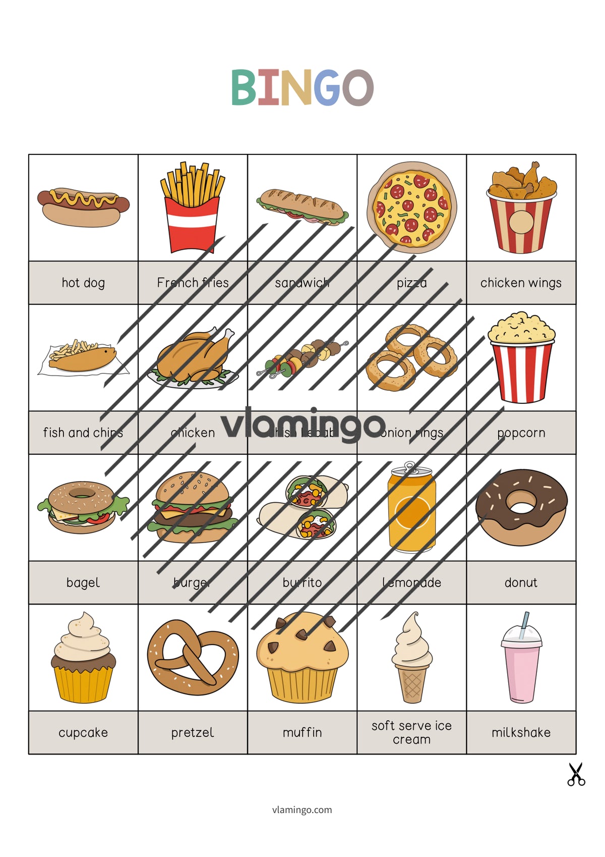 de englisch fast food bingo 003