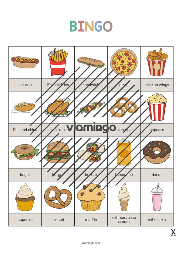 de englisch fast food bingo 003