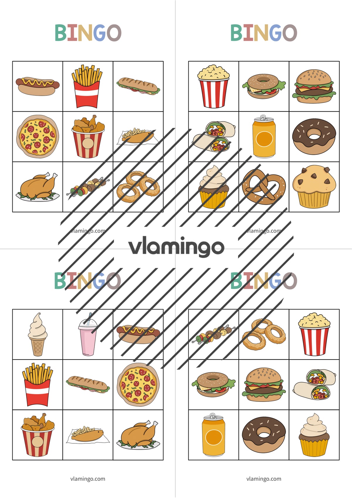 de englisch fast food bingo 005