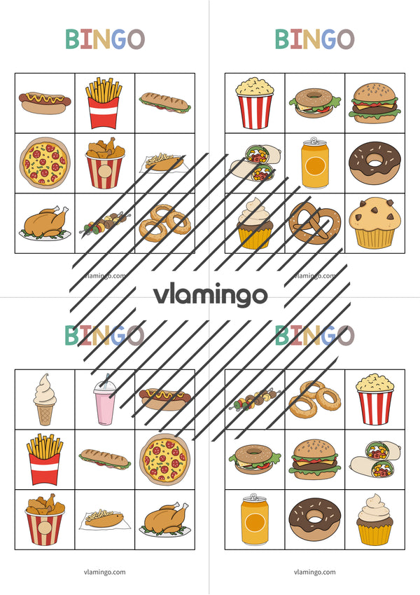 de englisch fast food bingo 005