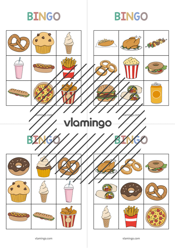 de englisch fast food bingo 006