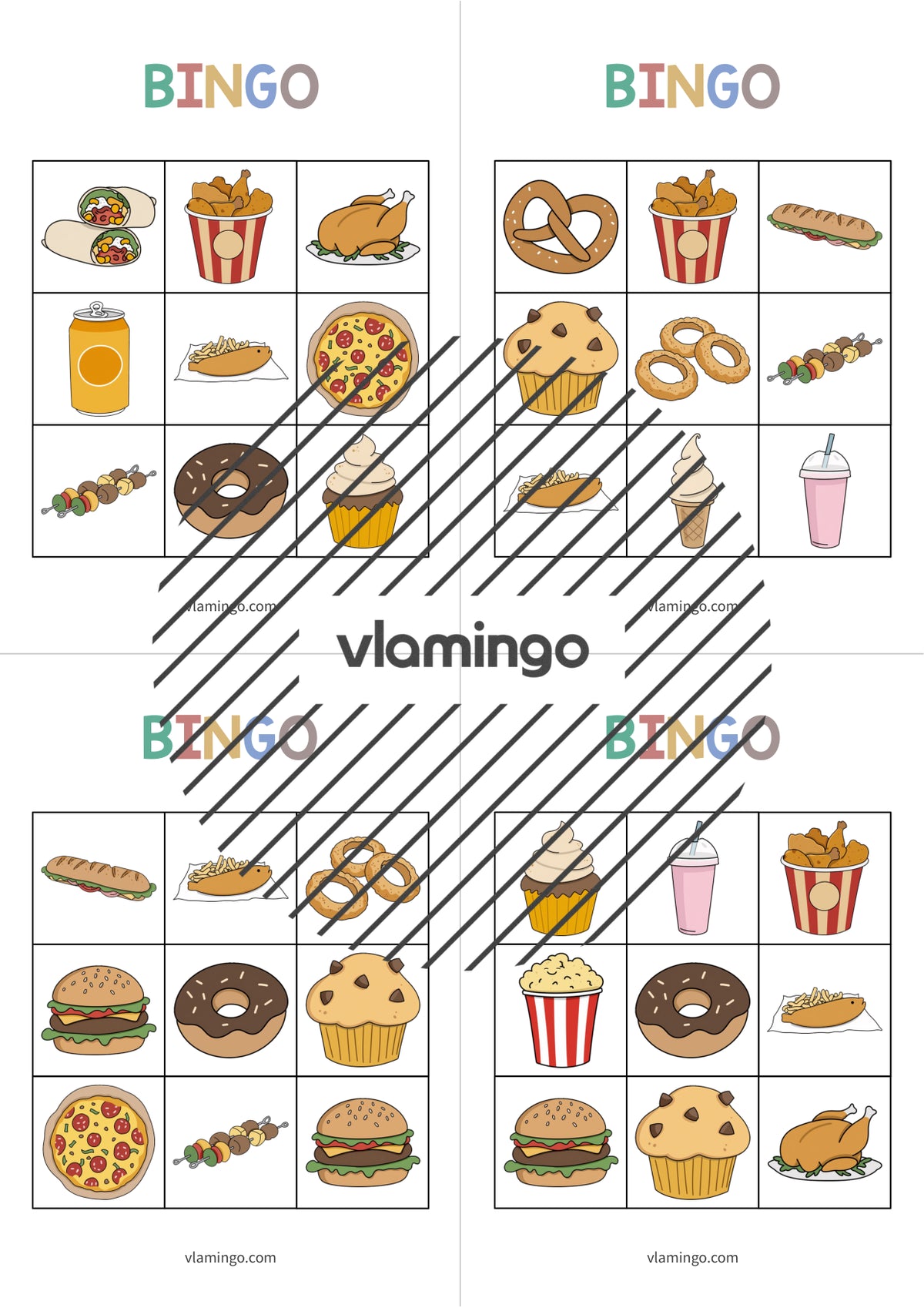 de englisch fast food bingo 008