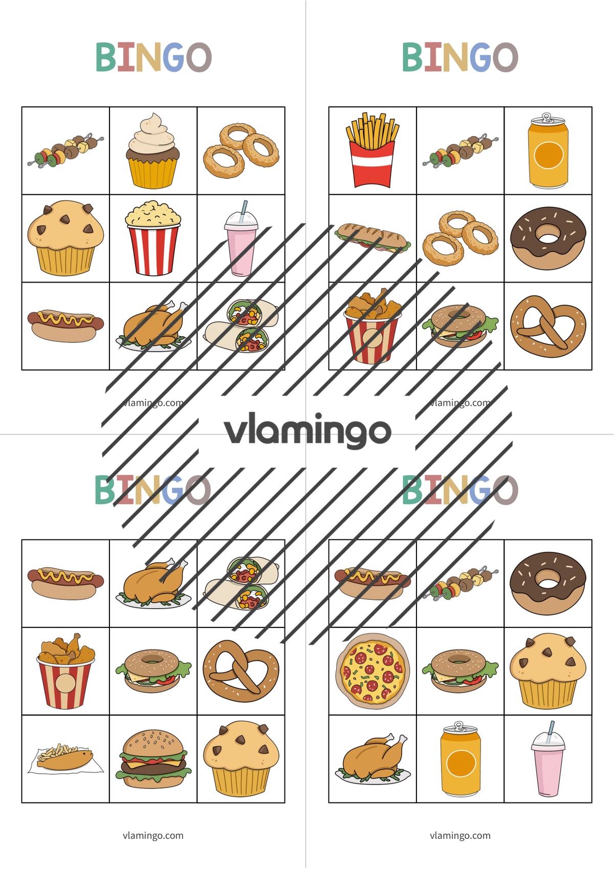 de englisch fast food bingo 009