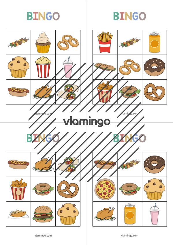 de englisch fast food bingo 009
