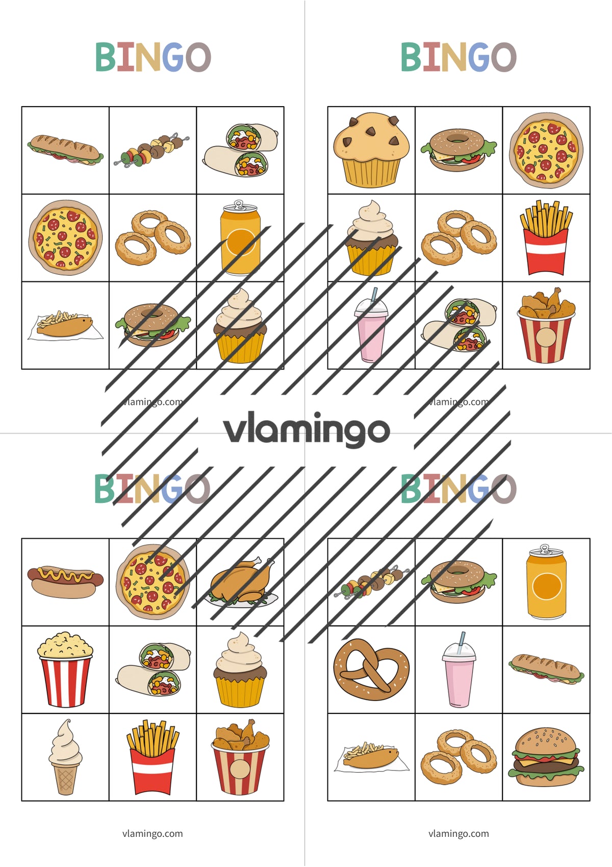 de englisch fast food bingo 010