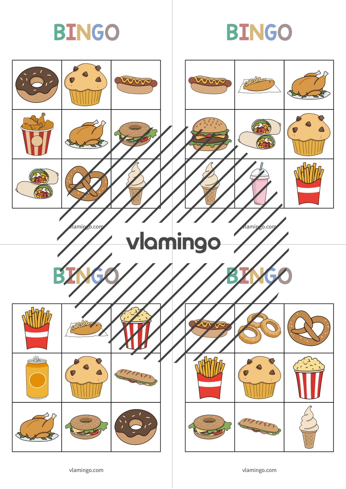 de englisch fast food bingo 011