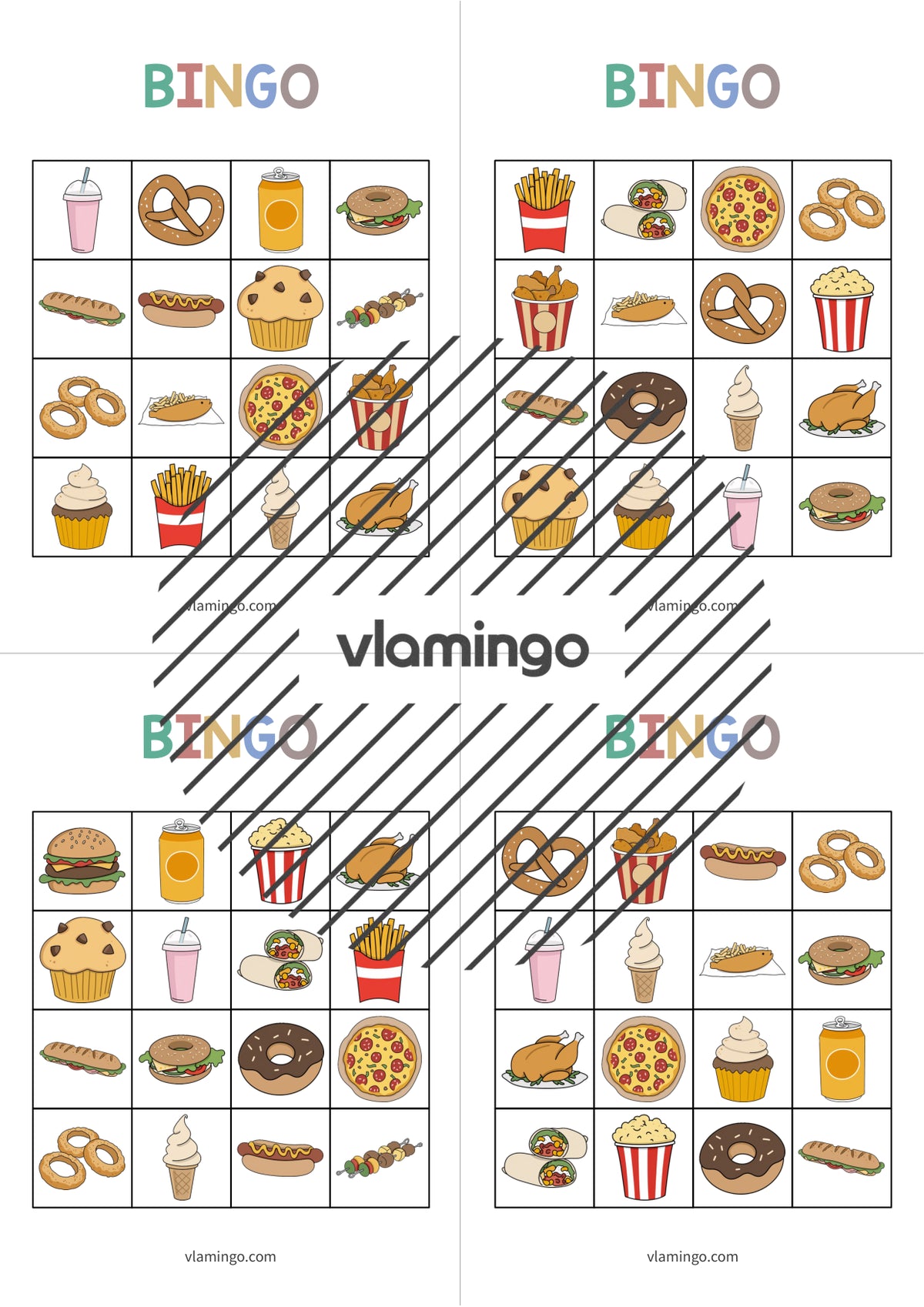 de englisch fast food bingo 014
