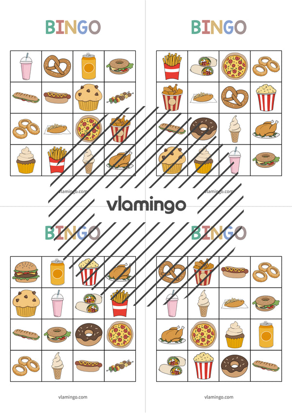 de englisch fast food bingo 014