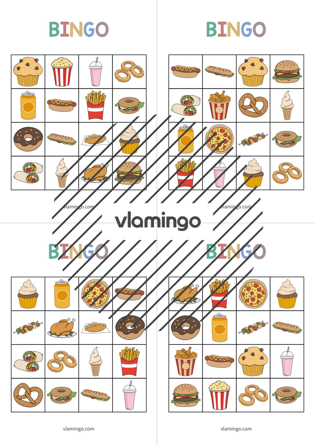 de englisch fast food bingo 019