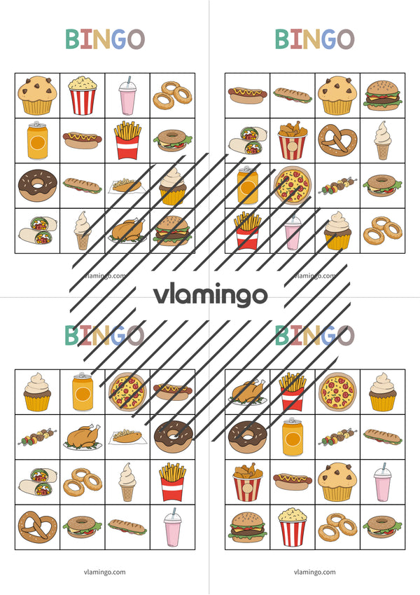 de englisch fast food bingo 019
