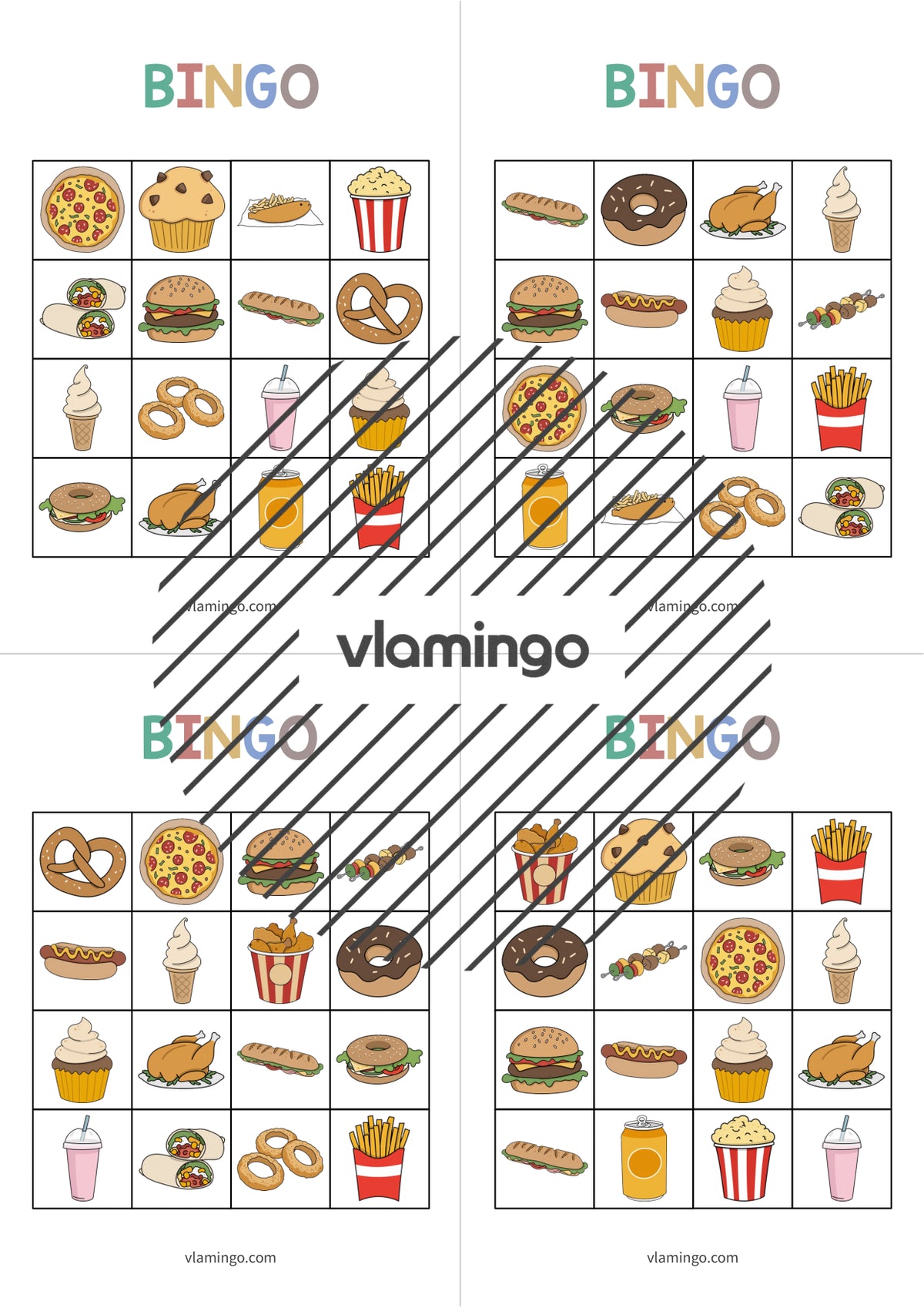 de englisch fast food bingo 020