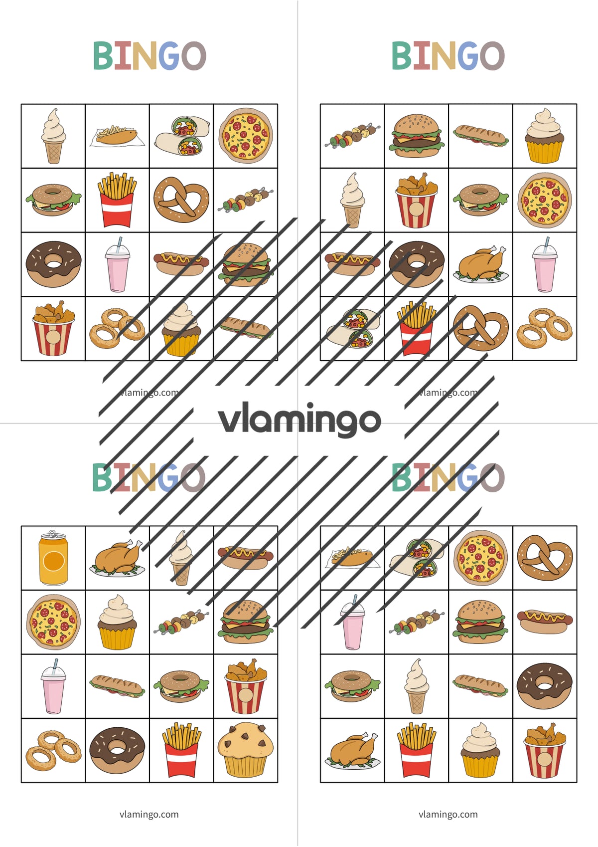 de englisch fast food bingo 021