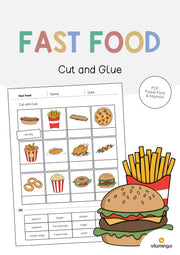 de englisch fast food cut and glue 001