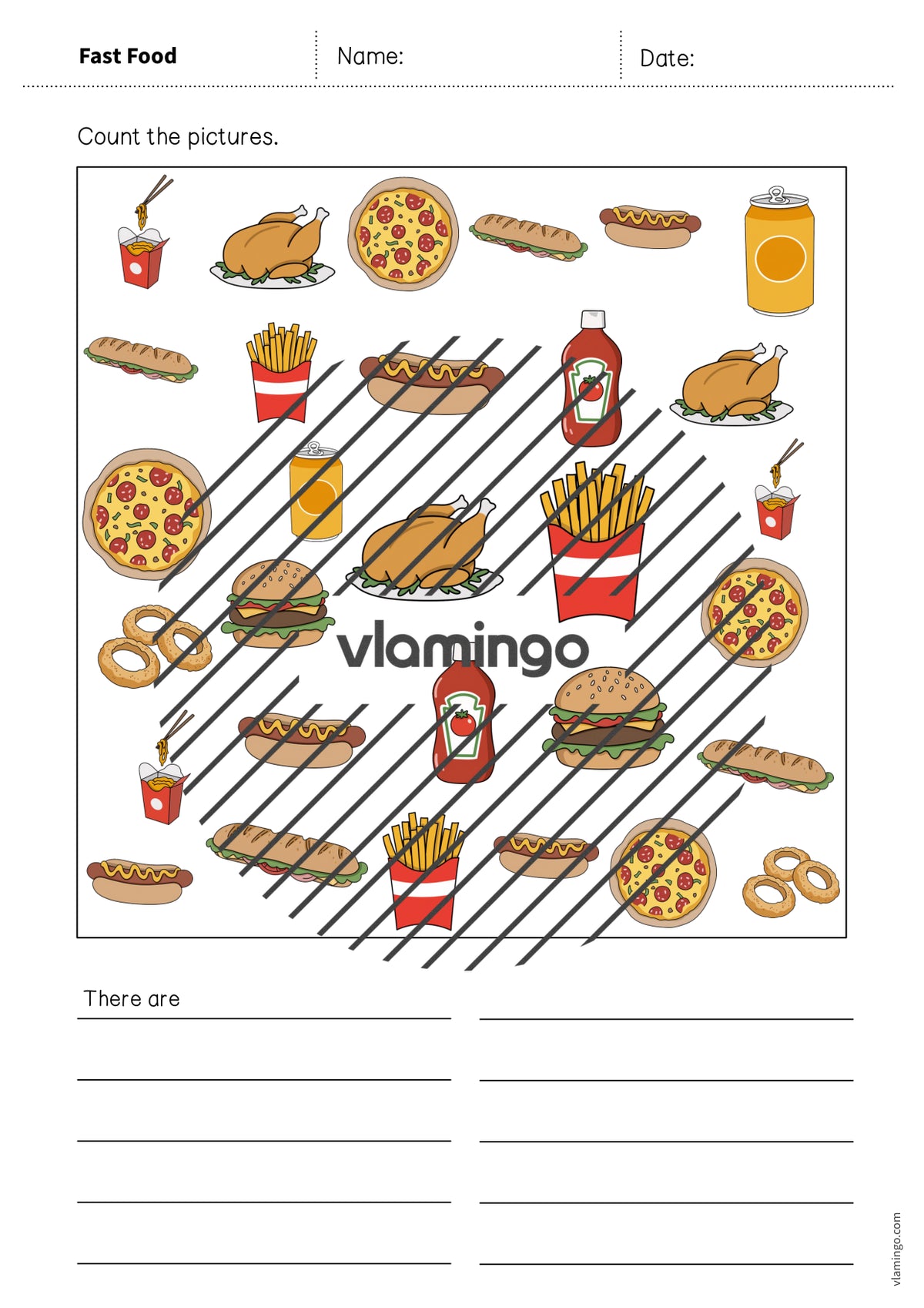 de englisch fast food how many worksheet 006