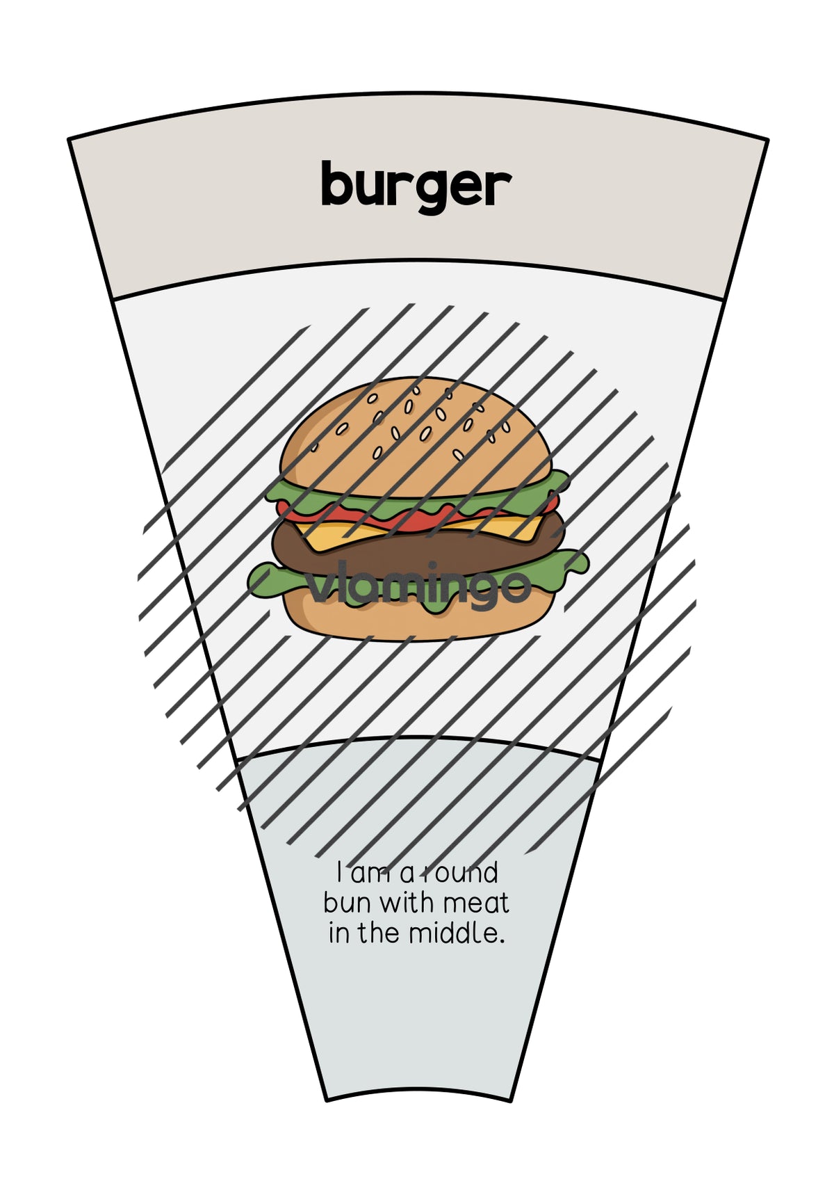 de englisch fast food matching circle 004