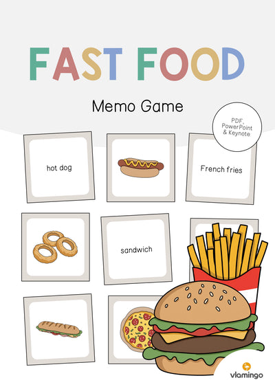 Fast Food: Memo Game (Englisch)