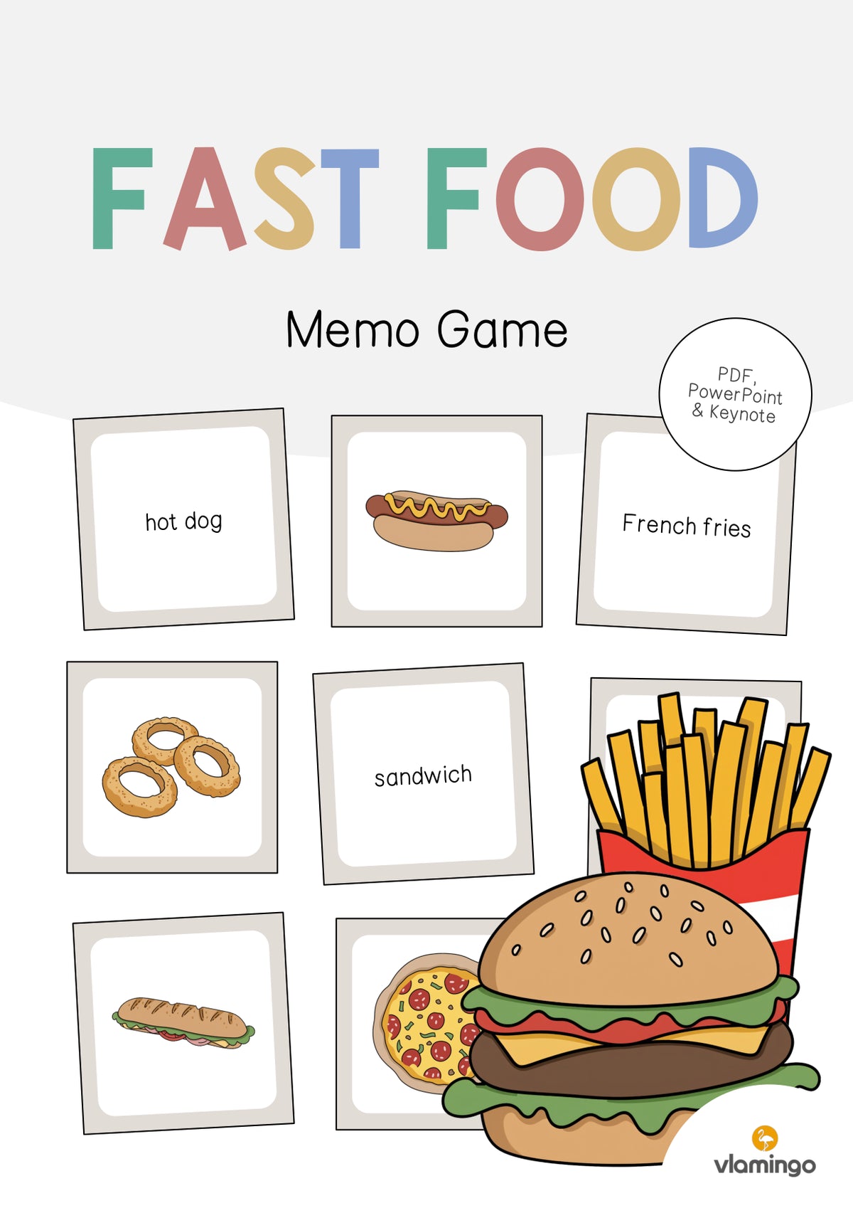 de englisch fast food memo game 001