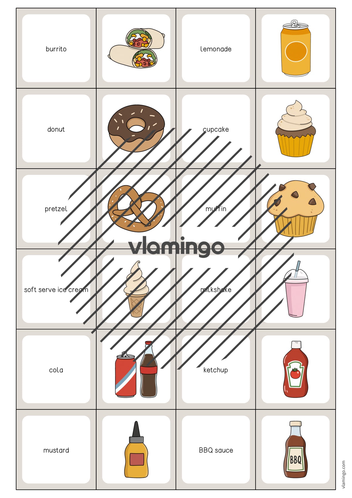 de englisch fast food memo game 004