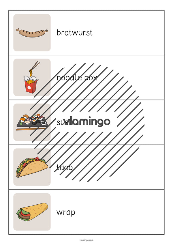 de englisch fast food running dictation 008