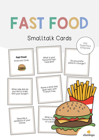 Fast Food: Smalltalk Cards (Englisch)