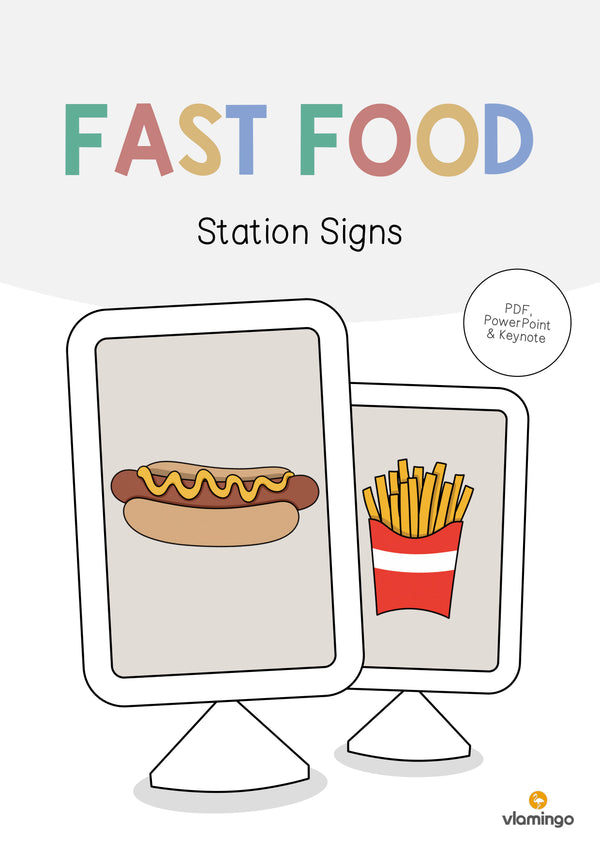 de englisch fast food station signs 001
