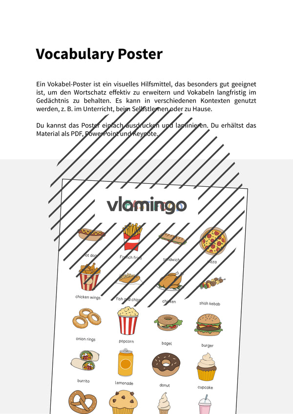 de englisch fast food vocabulary poster 002