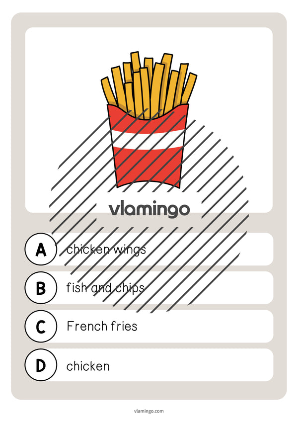 de englisch fast food vocabulary quiz 007
