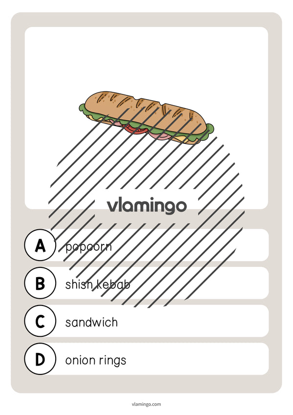 de englisch fast food vocabulary quiz 009