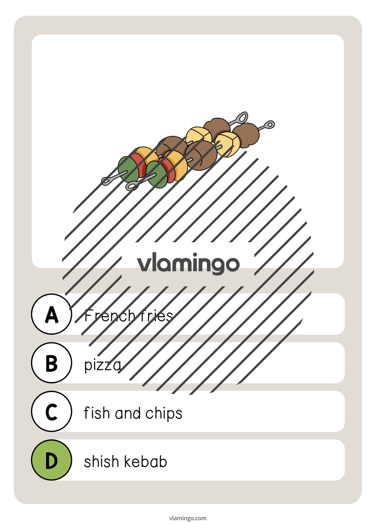 de englisch fast food vocabulary quiz 020