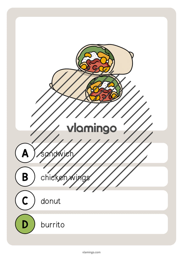 de englisch fast food vocabulary quiz 030