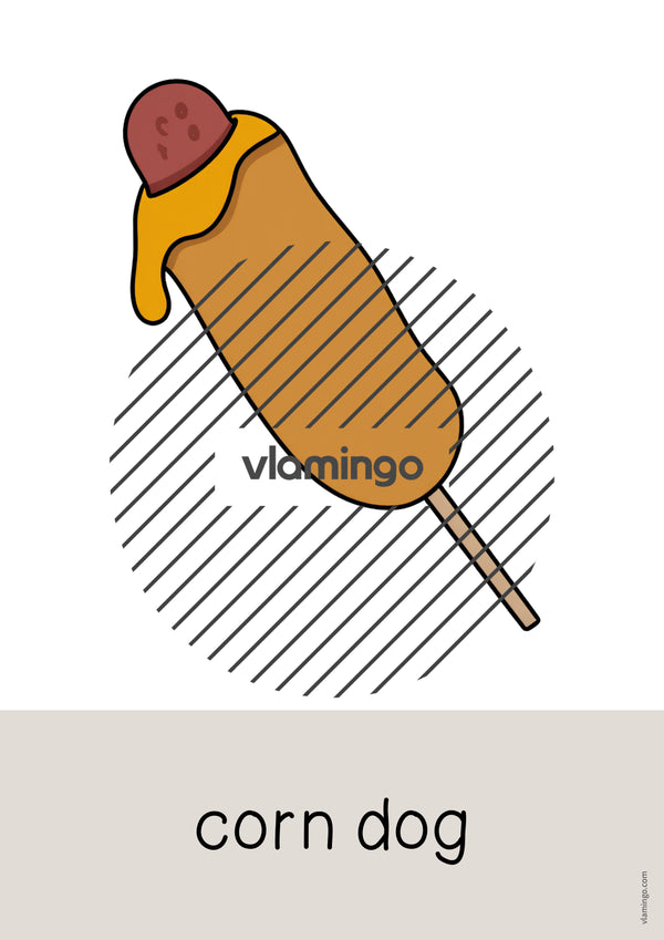 de englisch fast food word and picture cards 027