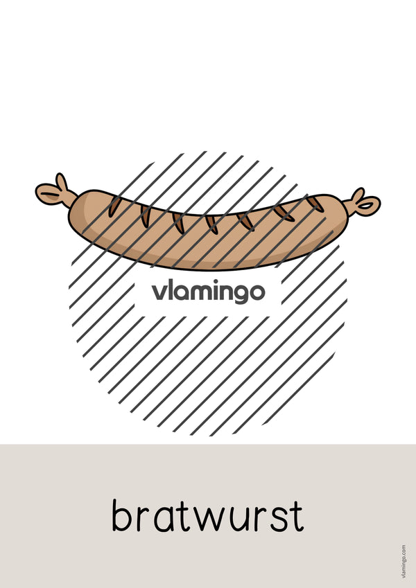de englisch fast food word and picture cards 028
