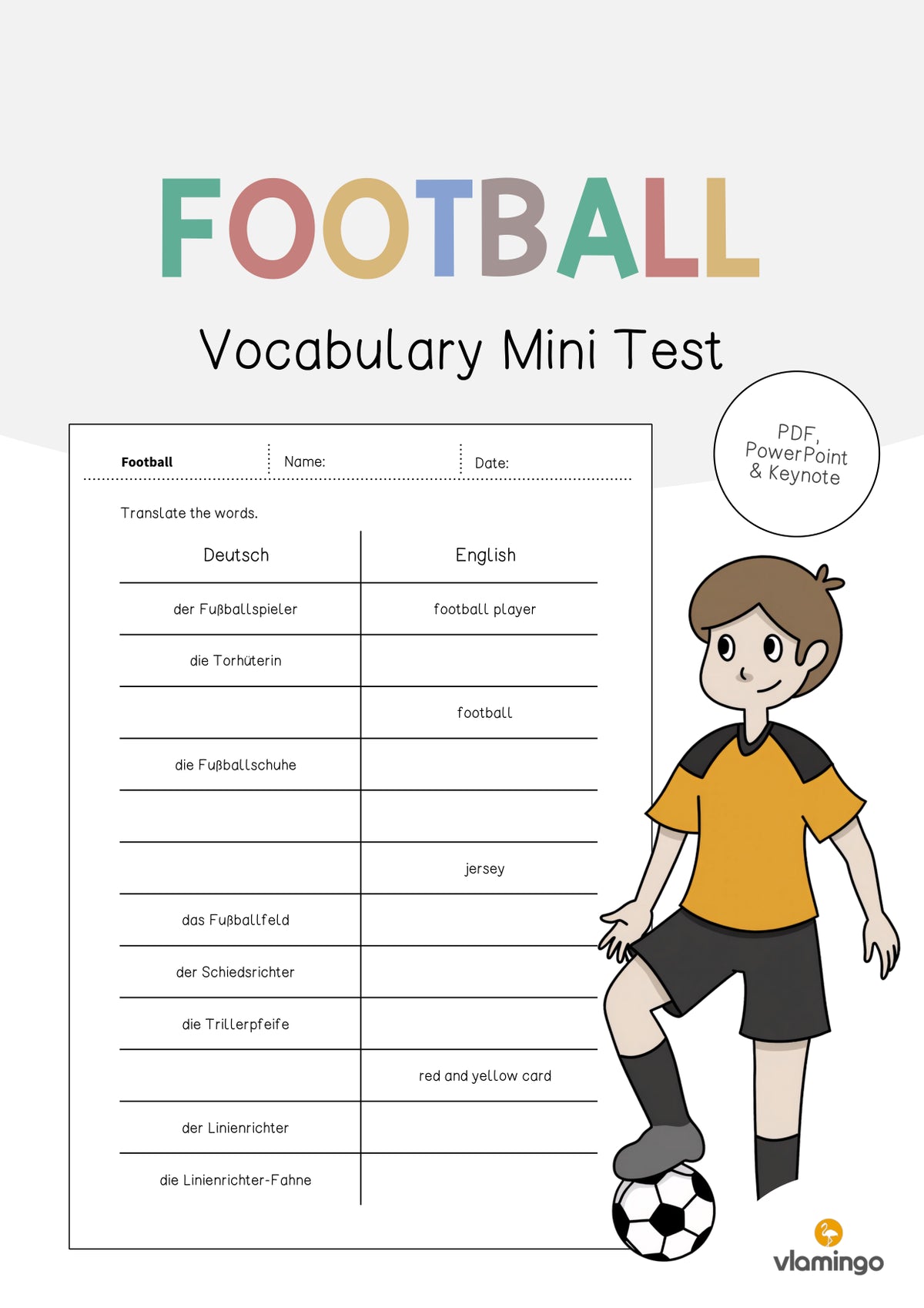 de englisch football vocabulary mini test 001
