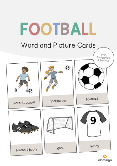 Football / Fußball: Word and Picture Cards (Englisch)