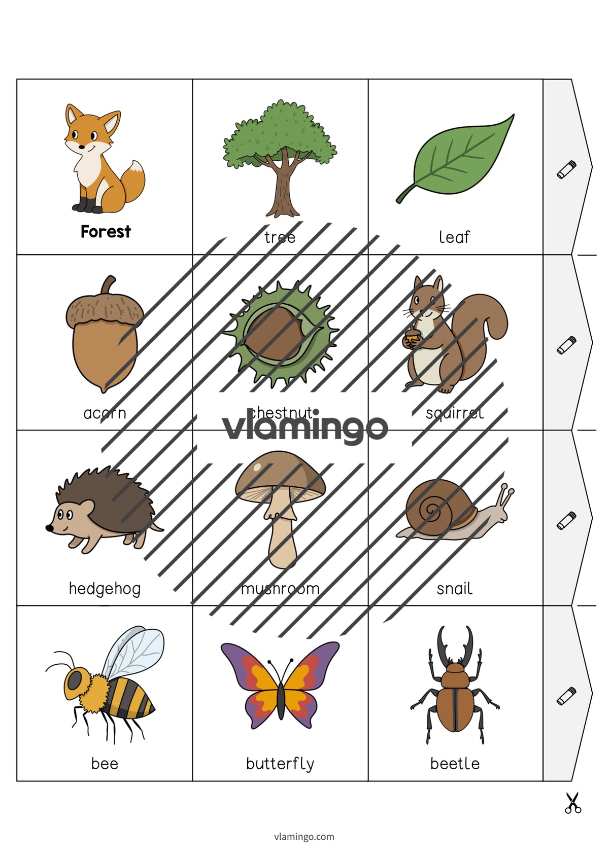 de englisch forest accordion fold 014