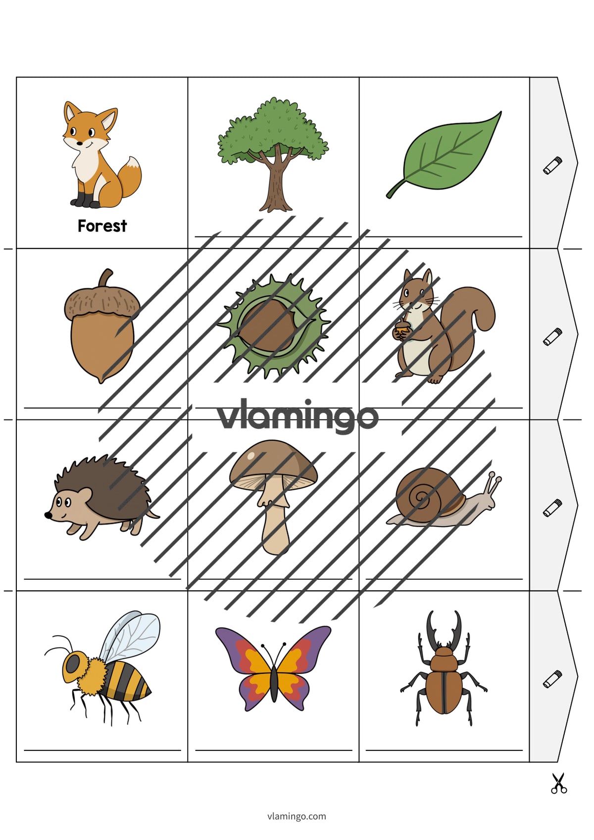 de englisch forest accordion fold 017