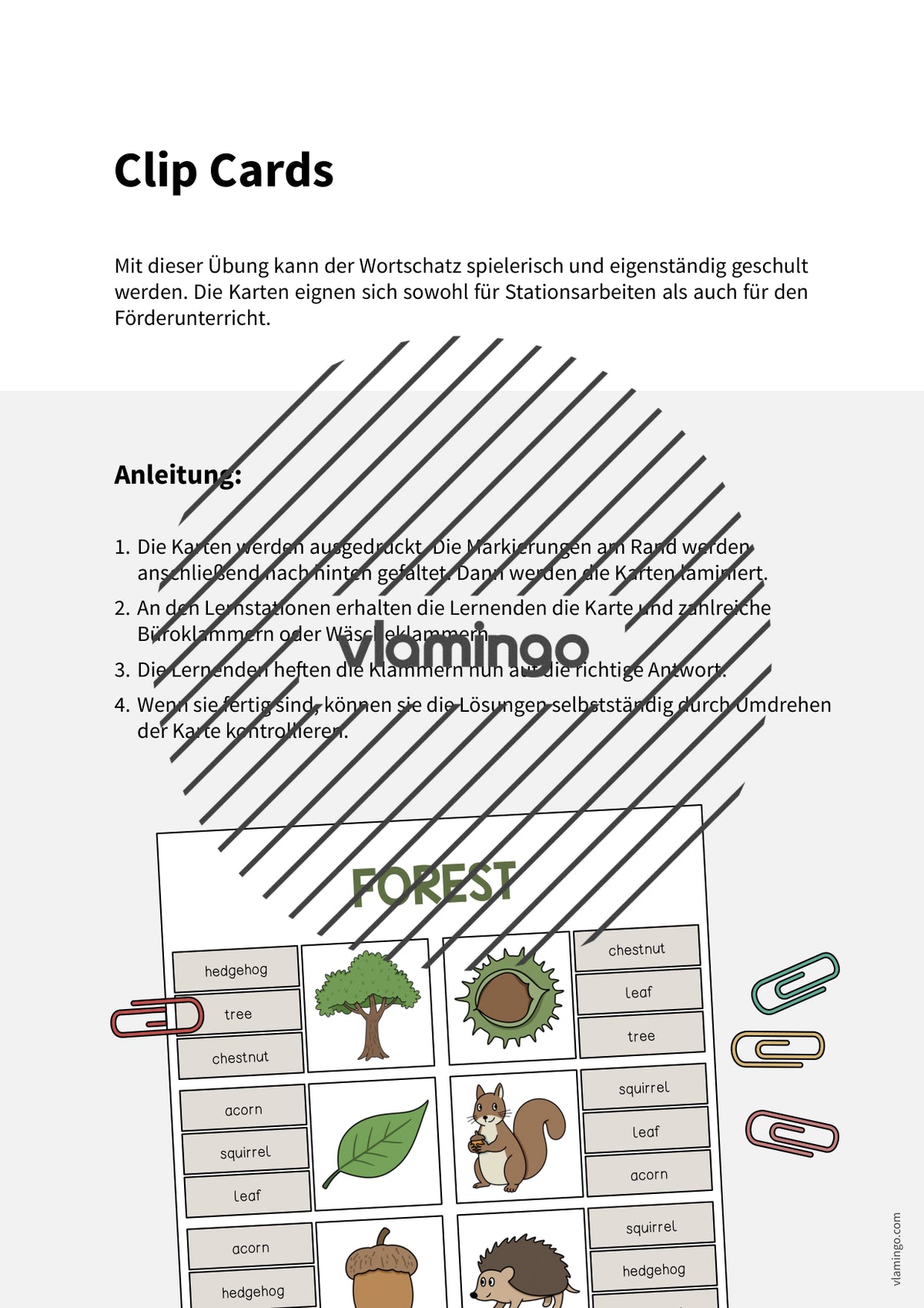 de englisch forest clip cards 002