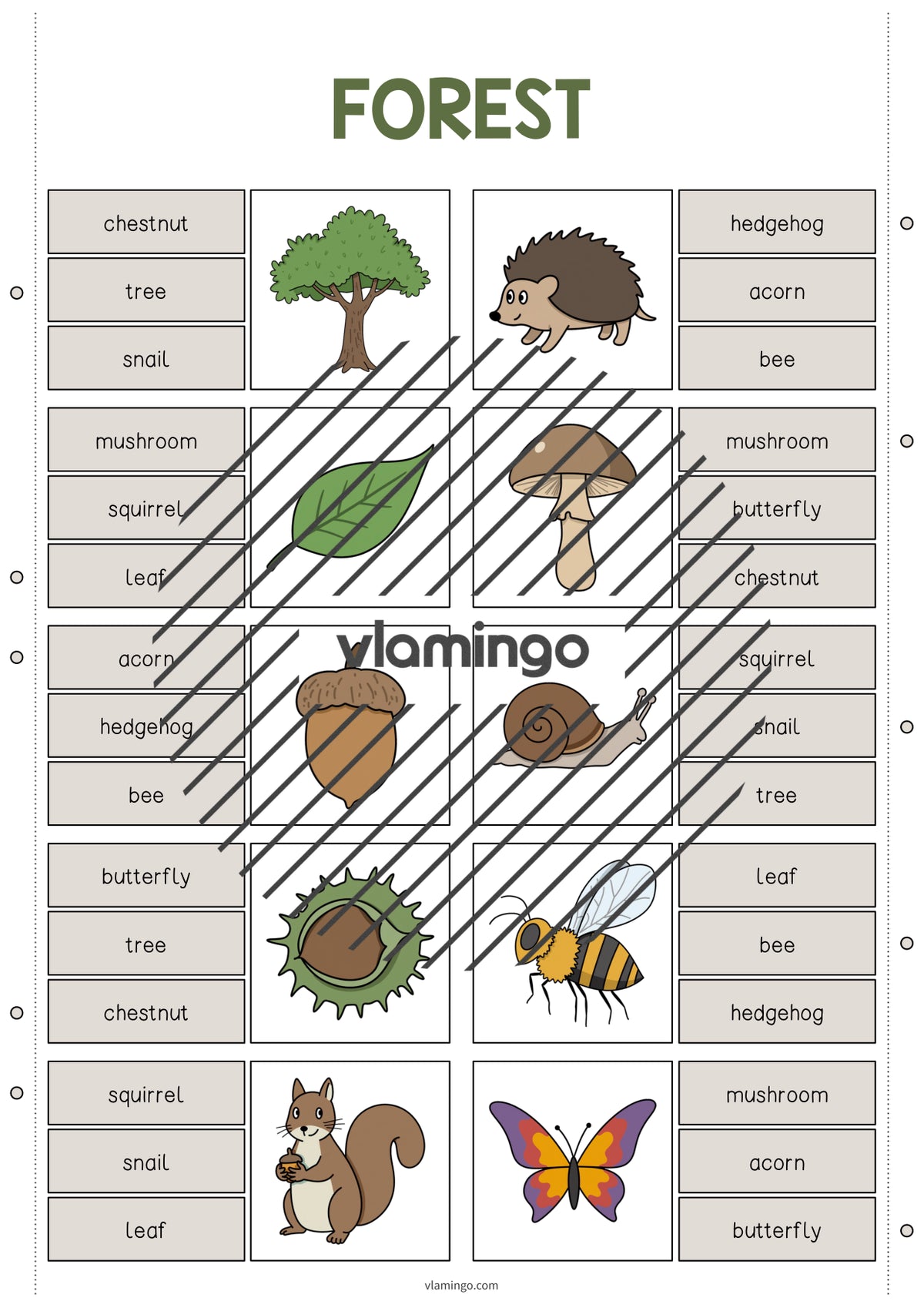 de englisch forest clip cards 003