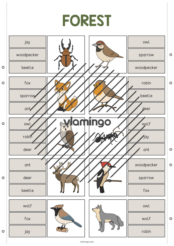 de englisch forest clip cards 004