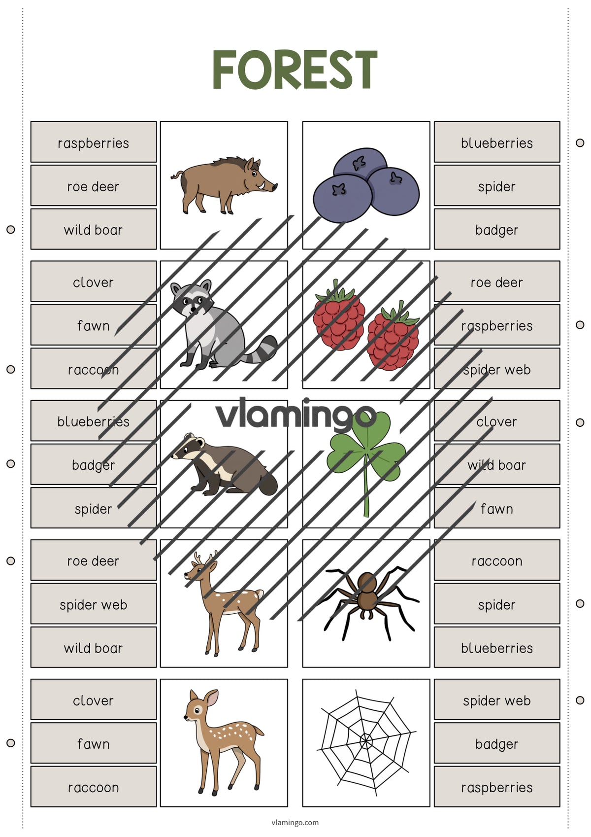 de englisch forest clip cards 005