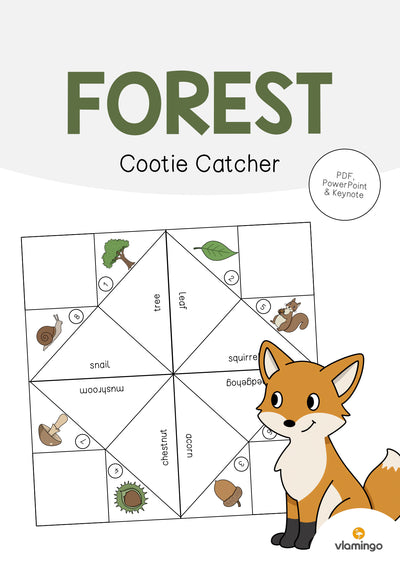 Forest / Wald: Cootie Catcher (Englisch)