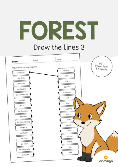 Forest / Wald: Draw the lines 3 (Englisch)