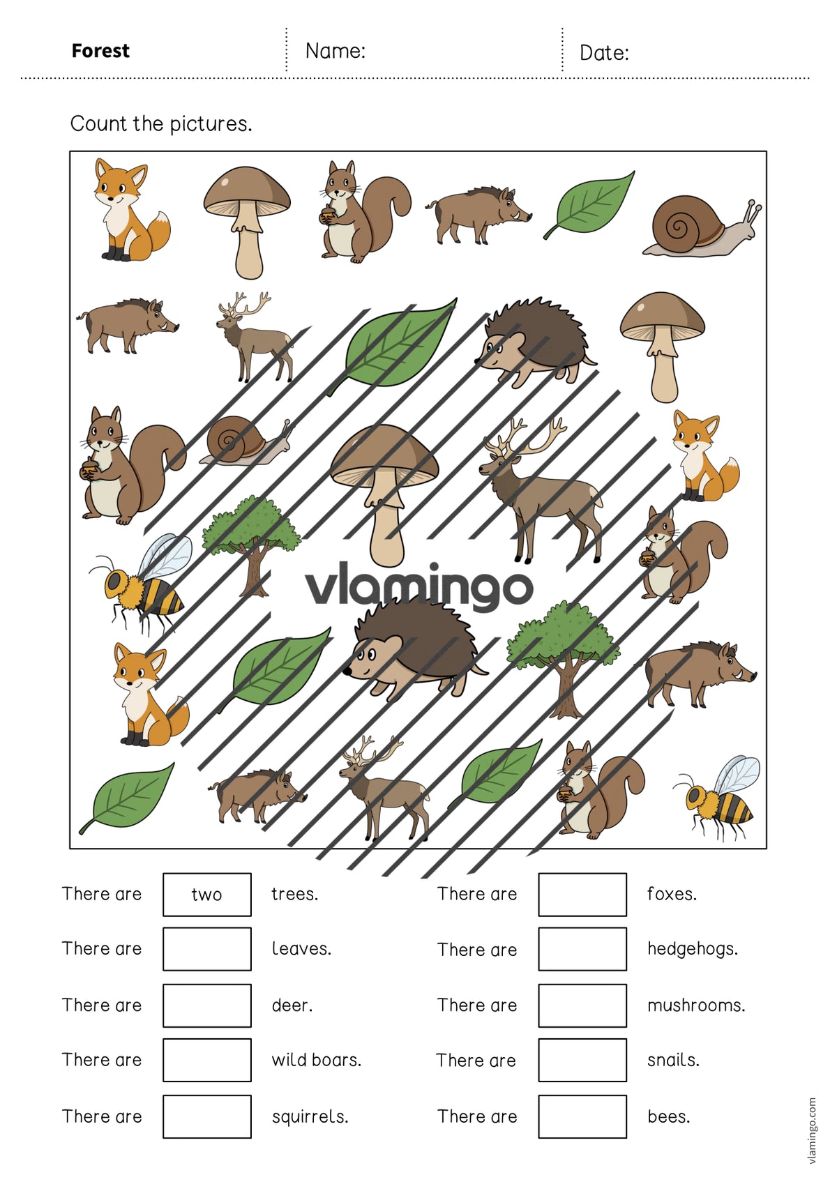 de englisch forest how many worksheet 004