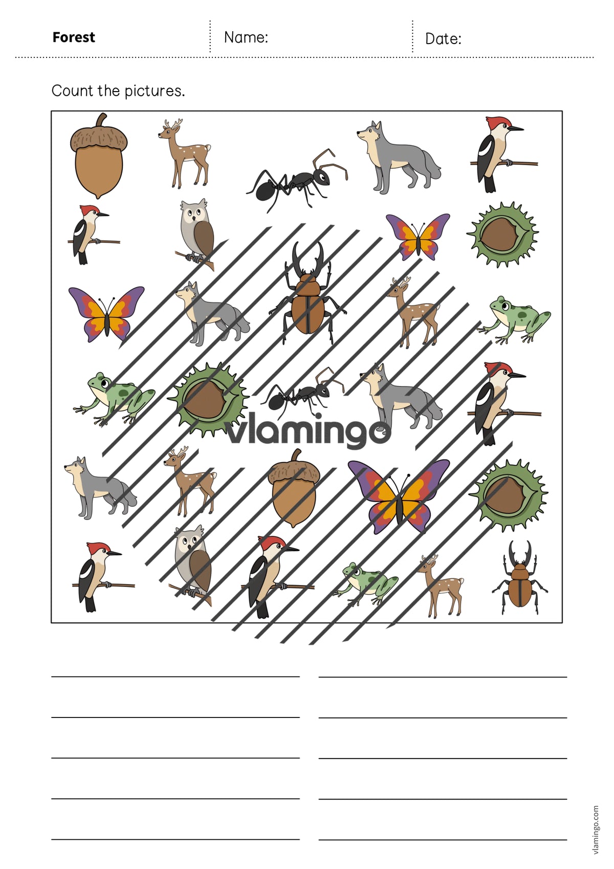 de englisch forest how many worksheet 008