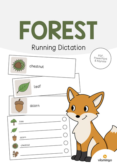 Forest / Wald: Running Dictation (Englisch)