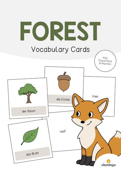 Forest / Wald: Vocabulary Cards (Englisch)