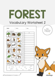 de englisch forest vocabulary worksheet 2 001