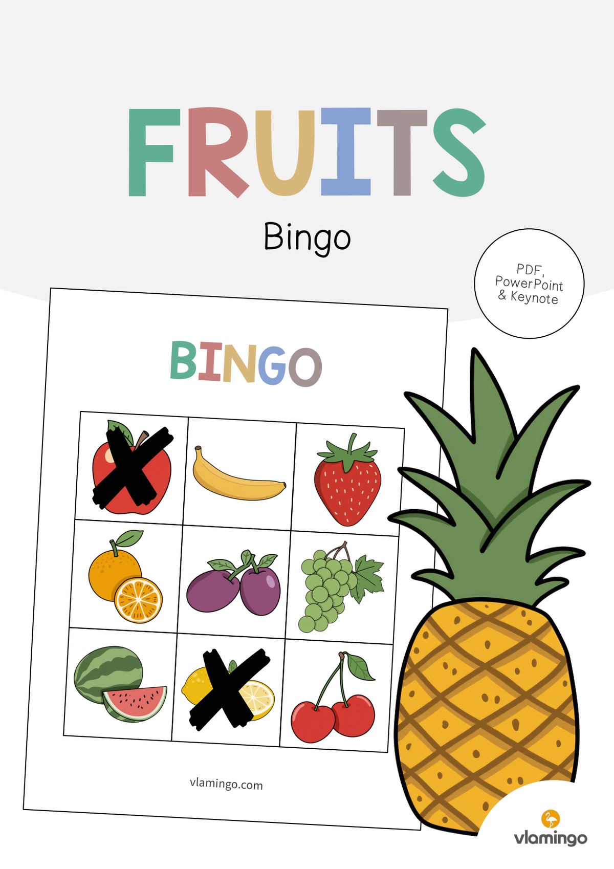 de englisch fruits bingo 001